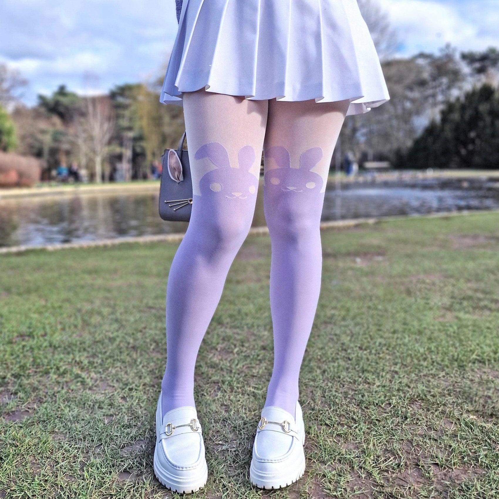 80 Denier Tights - Bunny - Parma Violet - Snag