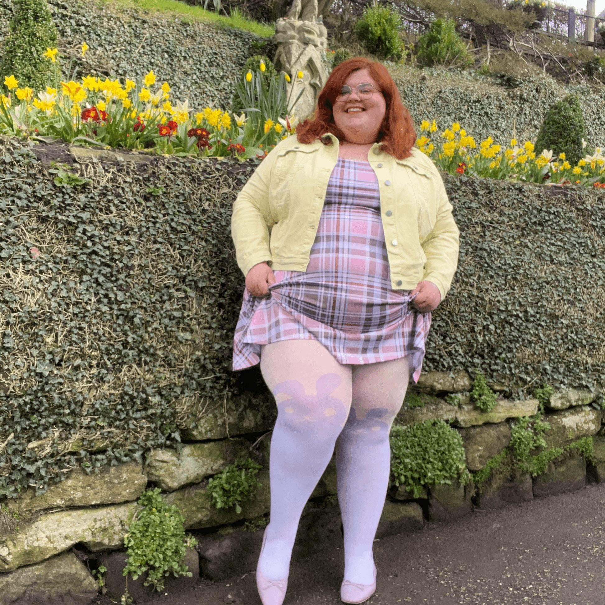80 Denier Tights - Bunny - Parma Violet - Snag