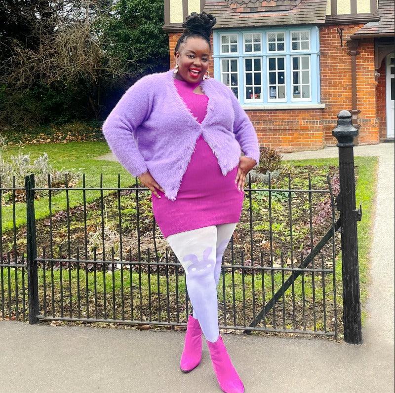 80 Denier Tights - Bunny - Parma Violet - Snag