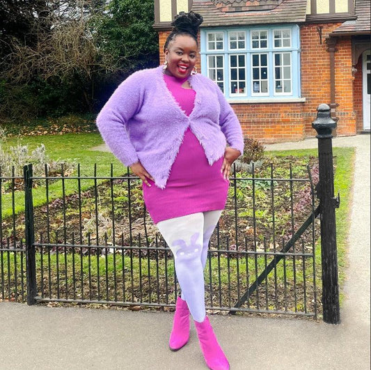 80 Denier Tights - Bunny - Parma Violet - Snag