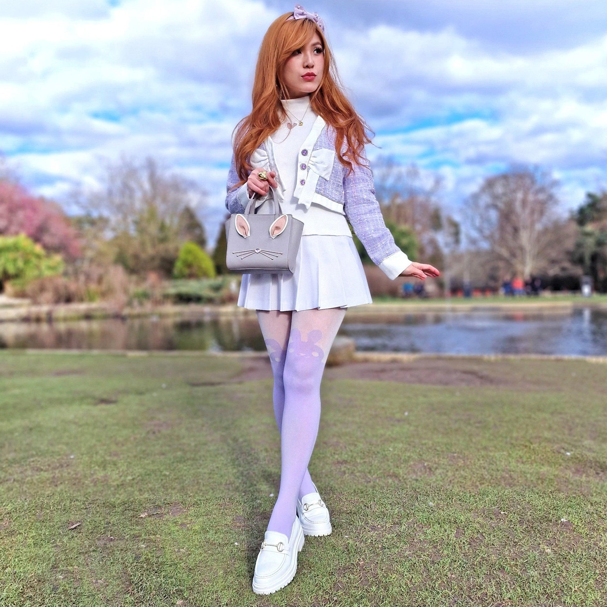 80 Denier Tights - Bunny - Parma Violet - Snag