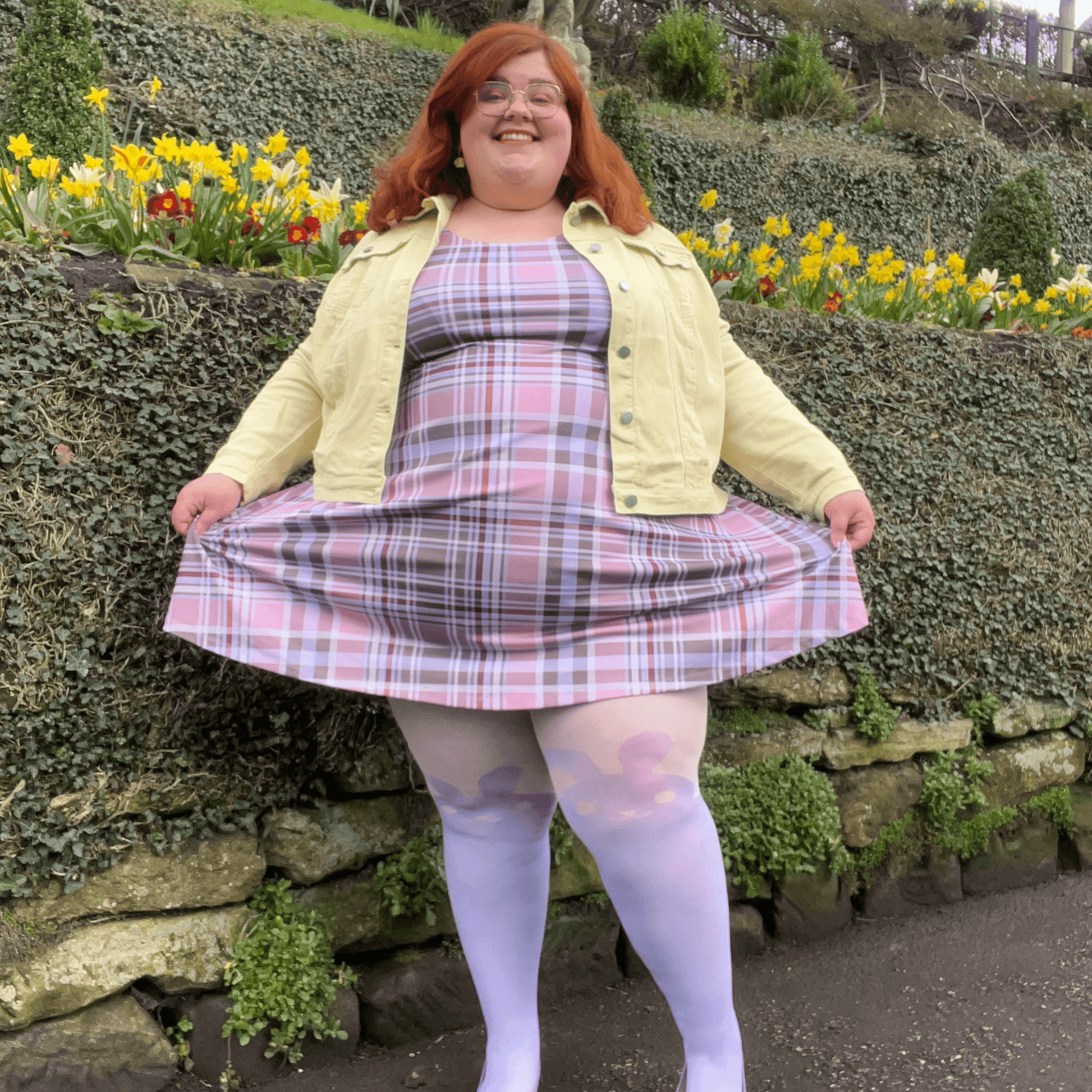 80 Denier Tights - Bunny - Parma Violet - Snag