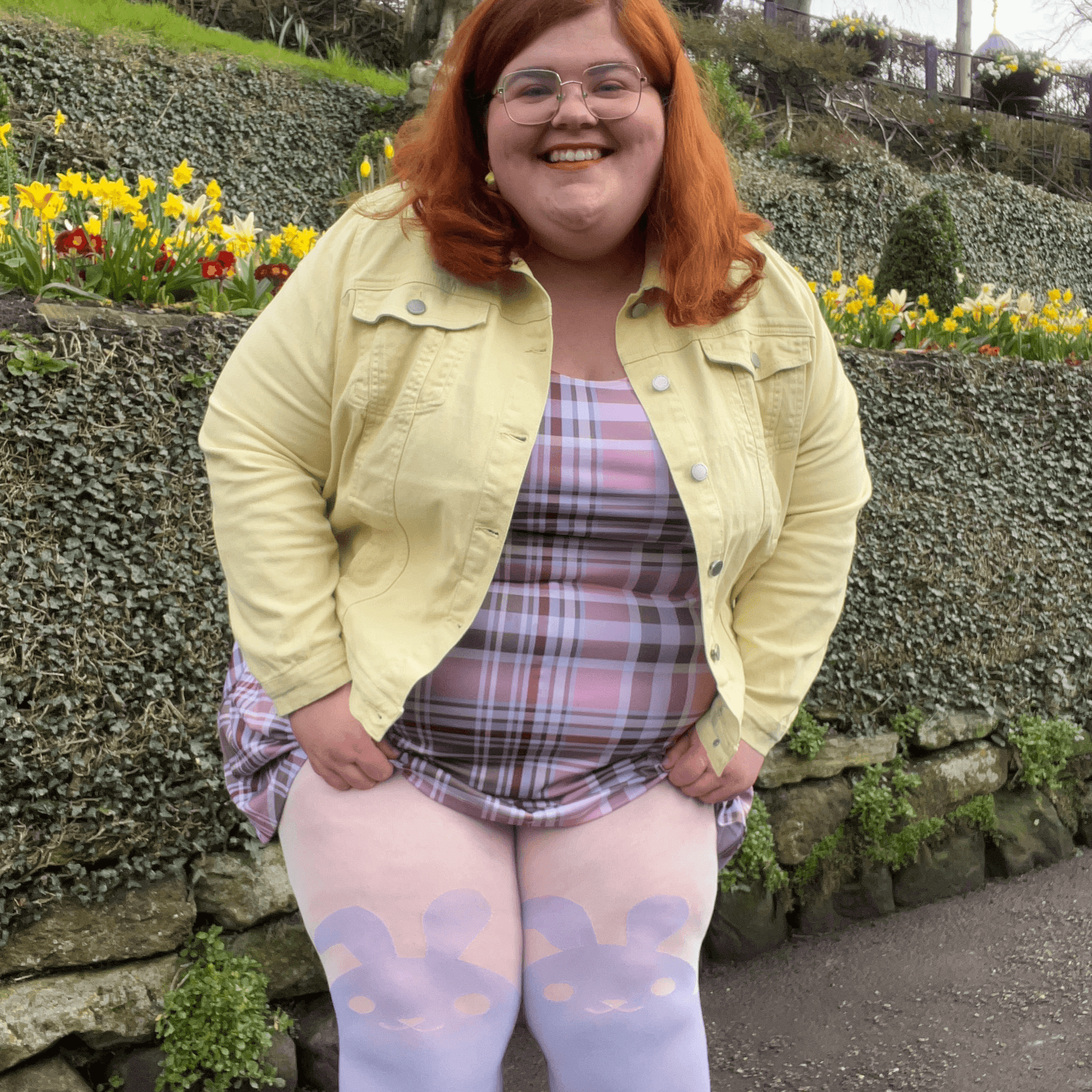 80 Denier Tights - Bunny - Parma Violet - Snag