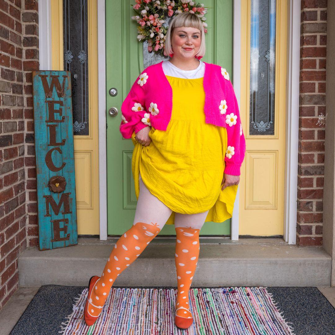 80 Denier Tights - Chick -Yolk - Snag
