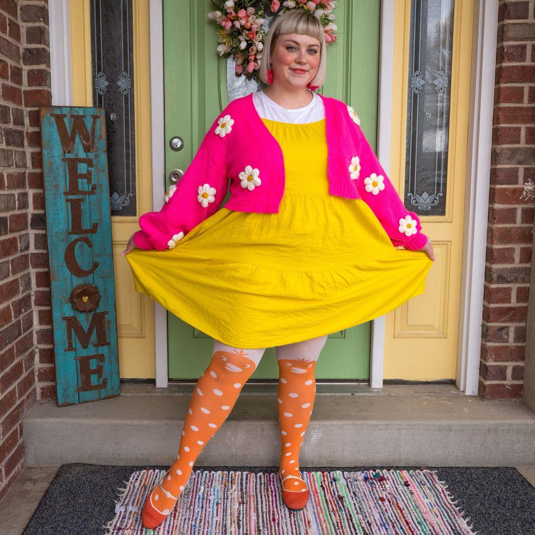 80 Denier Tights - Chick -Yolk - Snag