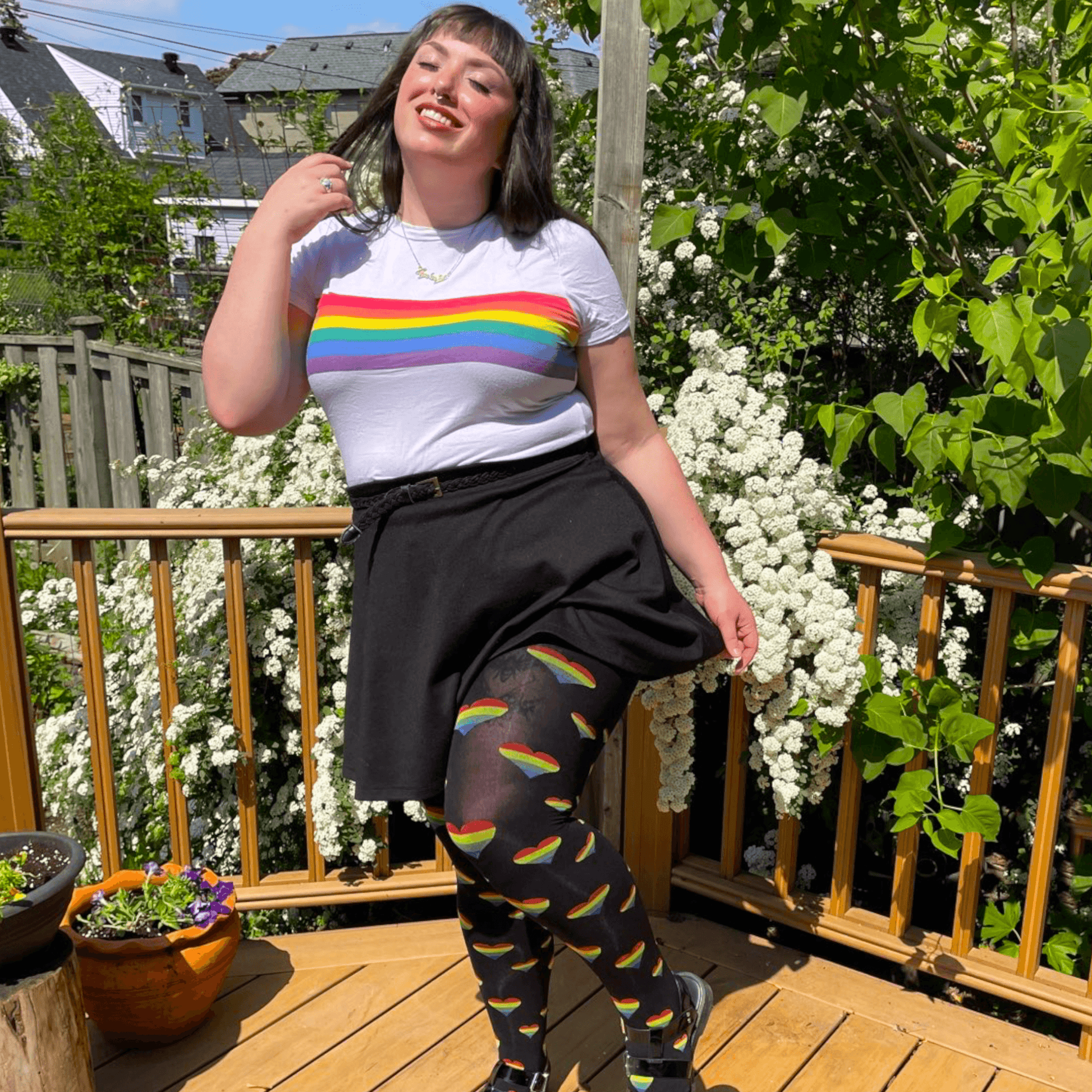 80 Denier Tights - Pride - Love is Love - Snag