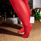 Tights - 80 Denier Tights - Sparkle Red