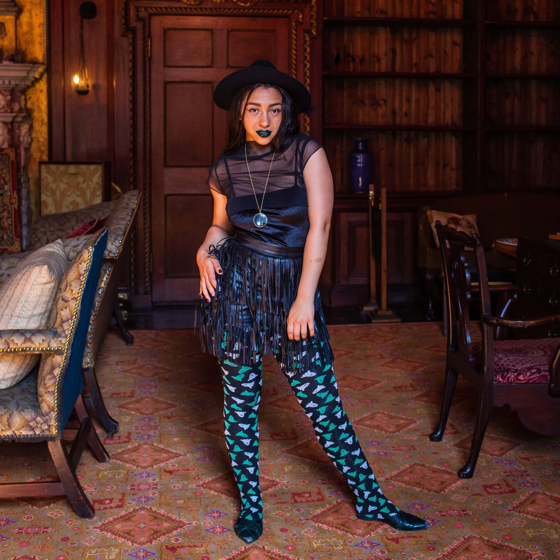 Tights - 80 Denier Tights - Squad Ghouls