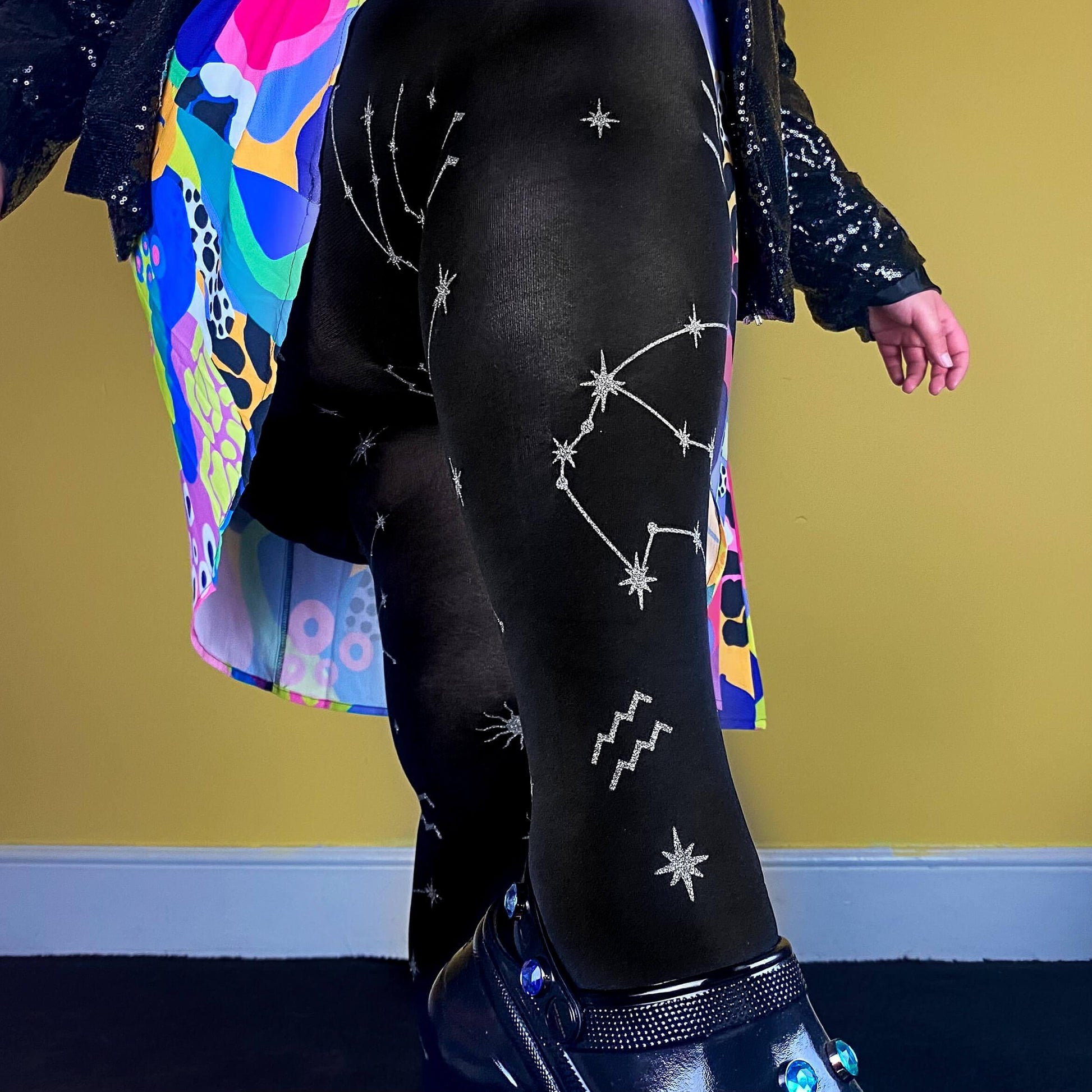 80 Denier Zodiac Tights - Aquarius - Snag
