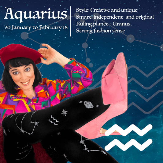 80 Denier Zodiac Tights - Aquarius - Snag