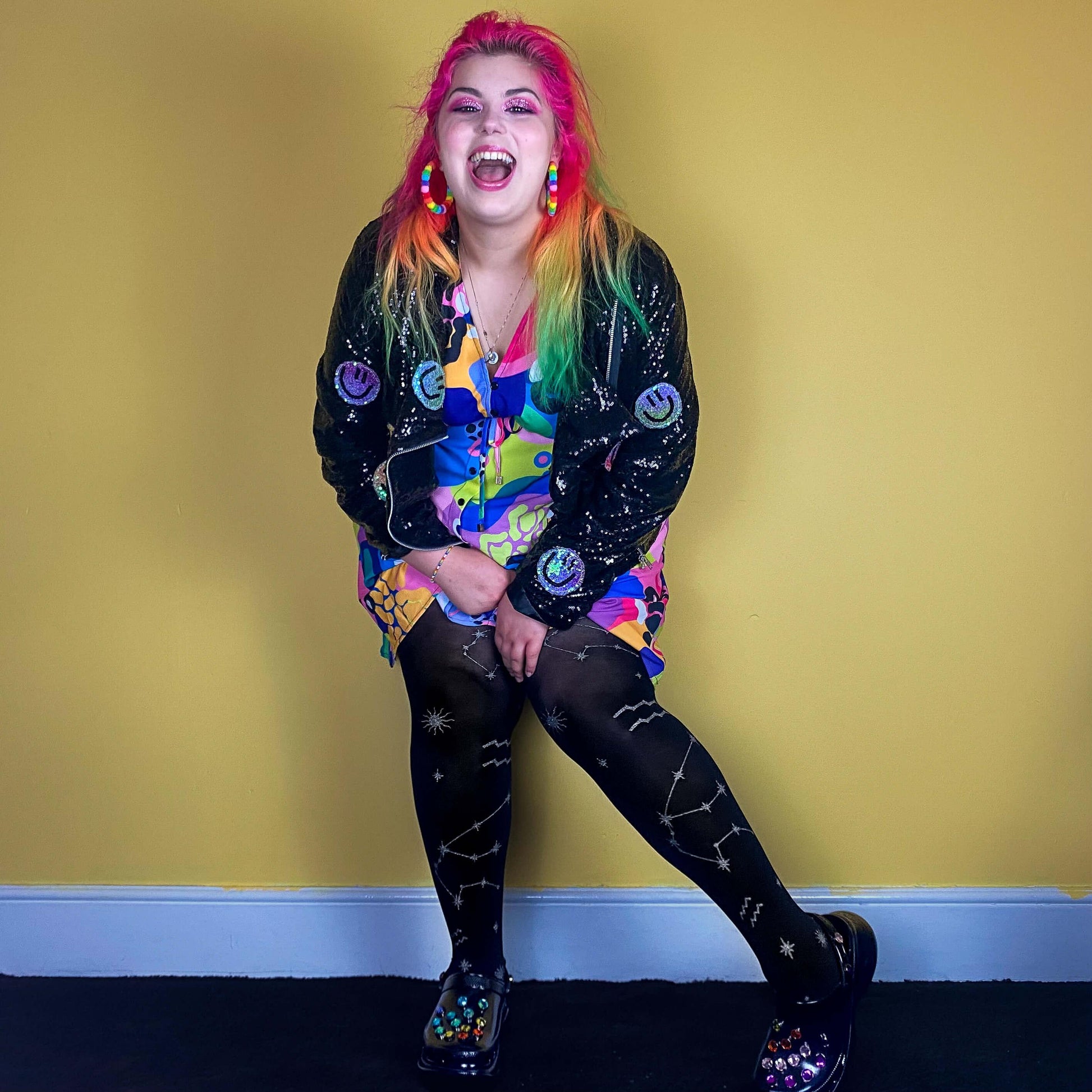 80 Denier Zodiac Tights - Aquarius - Snag