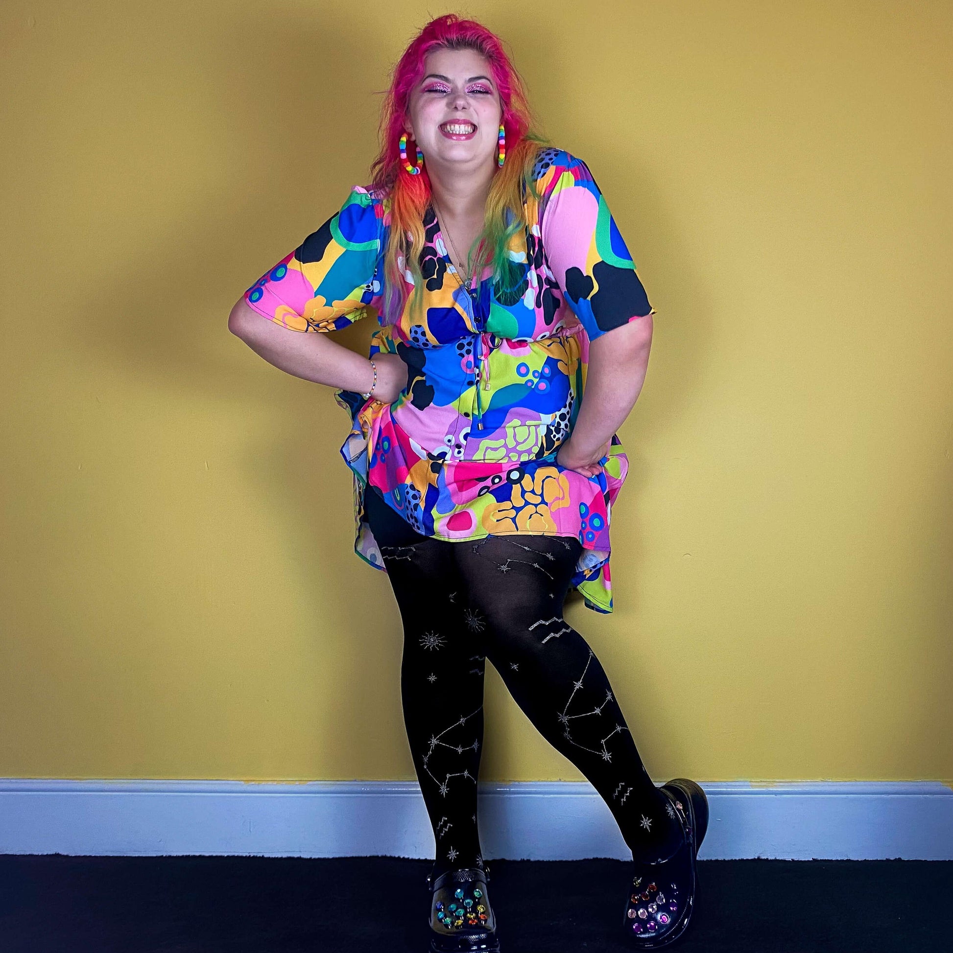 80 Denier Zodiac Tights - Aquarius - Snag