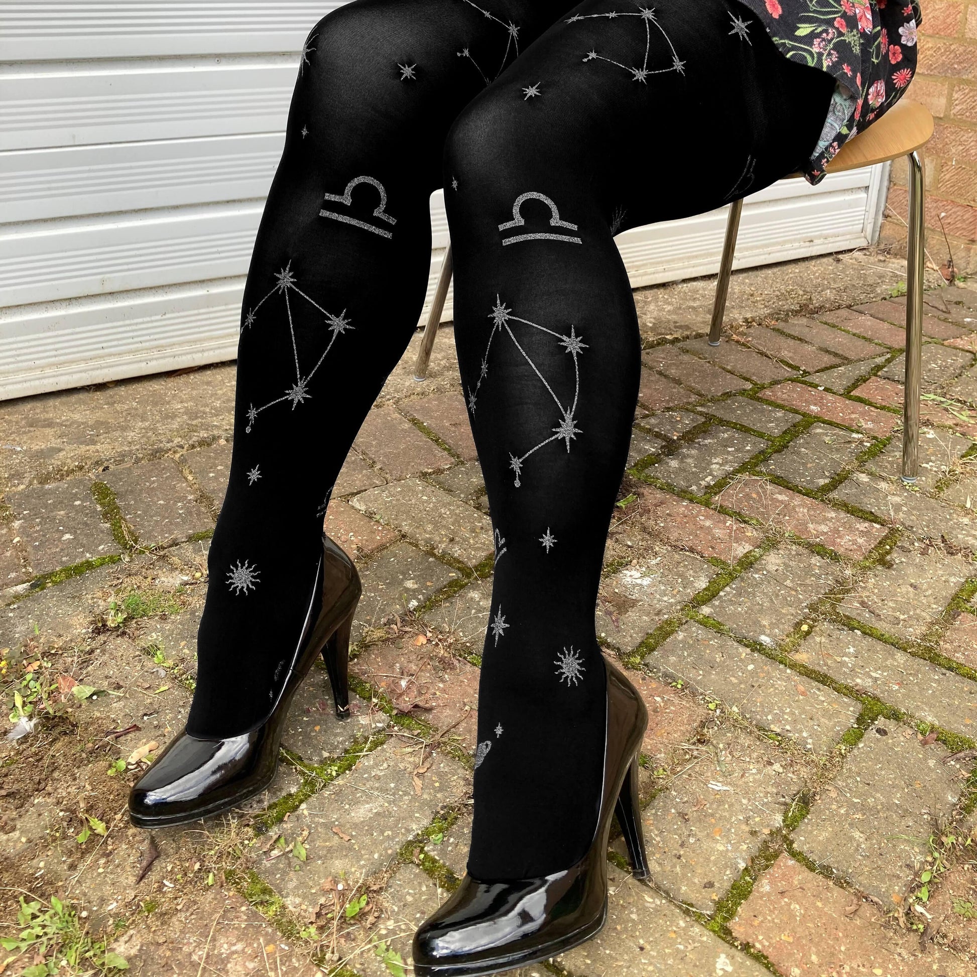80 Denier Zodiac Tights - Libra - Snag