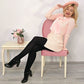 Grannies Cable Knit Wool Tights (V1) - Black