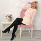 Grannies Cable Knit Wool Tights (V2) - Black