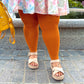 Footless Tights - Toffee Apple