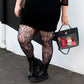 Thigh's the Limit Fishnets - Time Warp - Black