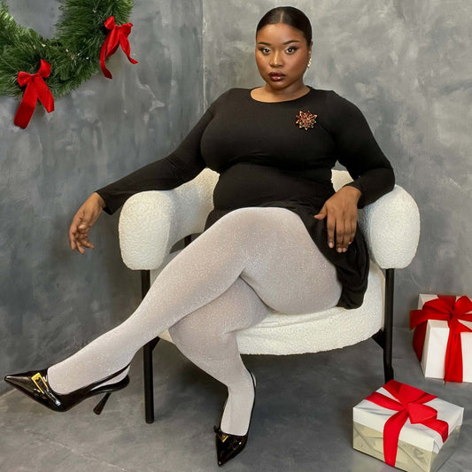 Lux Sparkle Tights  - Snowball