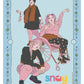 Blue & Pink Trio Postcard