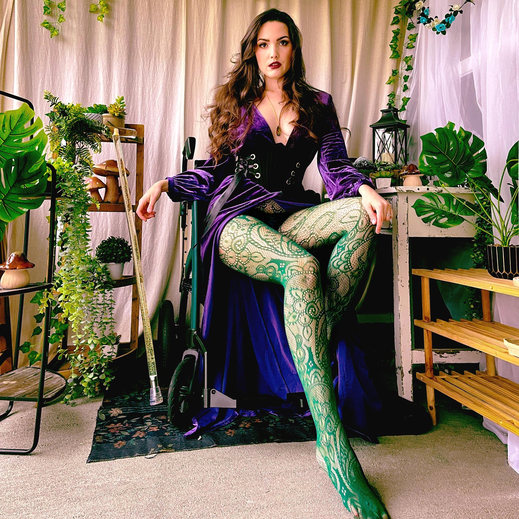 Botanical Fishnets - Foliage
