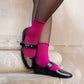Bamboo Ankle Socks - Hibiscus