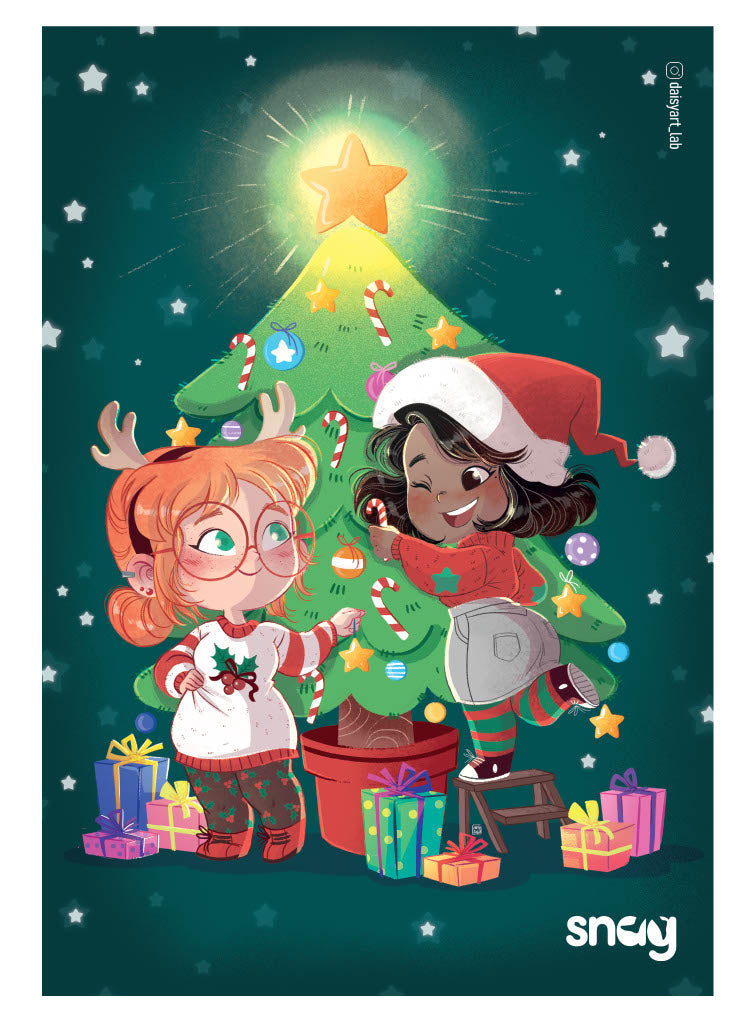 Cute Christmas Postcard