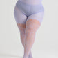 Thigh's the Limit Fishnets - Time Warp - Periwinkle