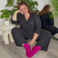 Bamboo Ankle Socks - Hibiscus