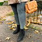 Grannies Cable Knit Wool Tights (V1) - Slate