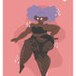 Fishnet Pose Postcard
