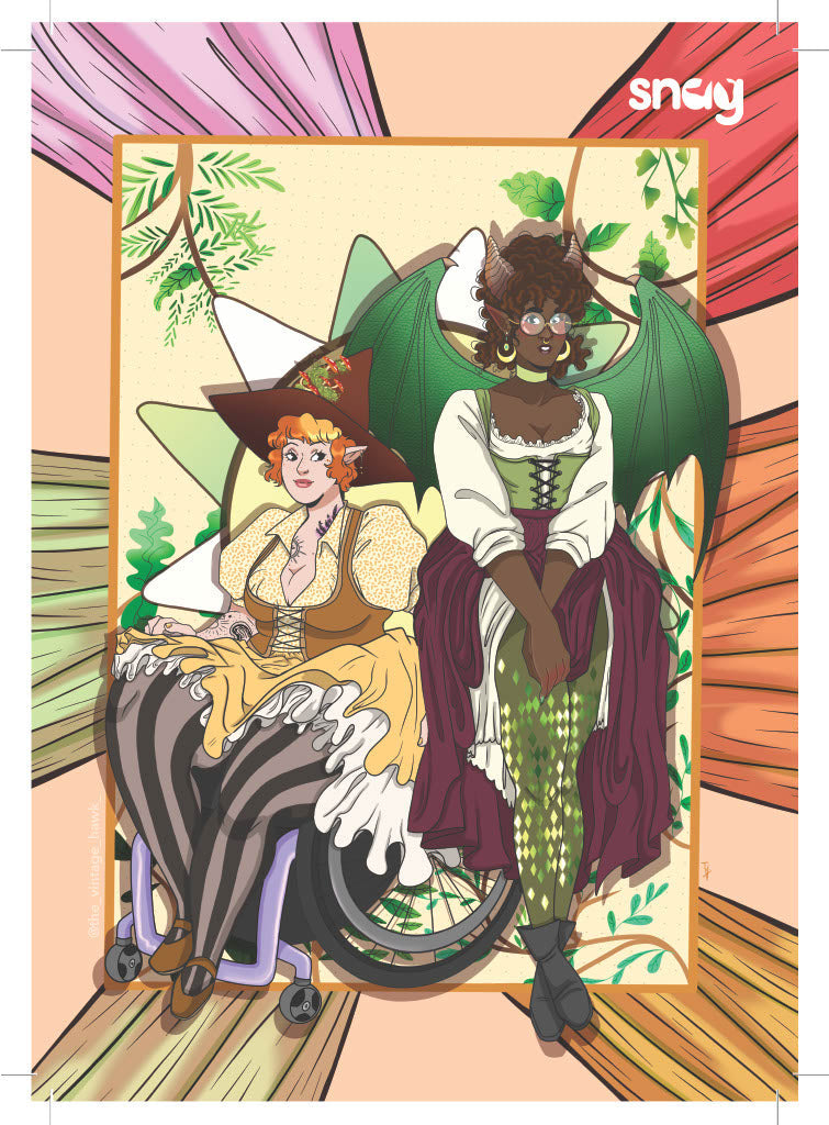 Green Fae Postcard