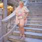 Lace Stay Cool Chub Rub Shorts - Ballet pink