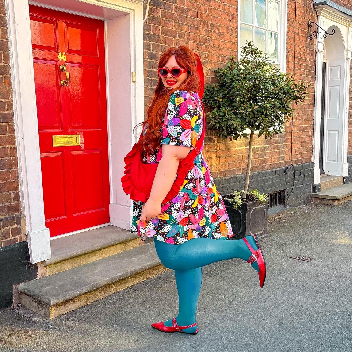 50 Denier Tights - Petrol Blue