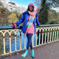 Grannies Cable Knit Wool Tights (V2) - Navy