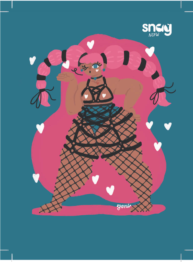 Harness Pose Postcard