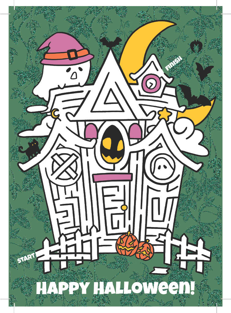 Haunted Maze Postcard