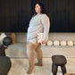 Thigh High Socks - Sand Dollar