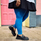 80 Denier Footless Tights - Peacock