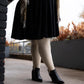 Grannies Cable Knit Wool Tights (V2) - Oatmeal
