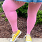 Footless Tights - Dragon Fruit