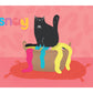 Laundry Cat Postcard