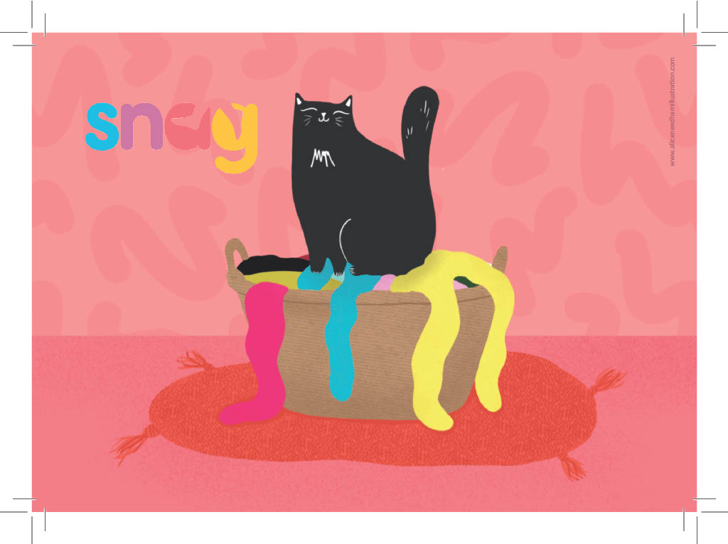 Laundry Cat Postcard