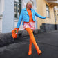 80 Denier Tights - Papaya