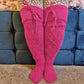 Thigh High Socks - Raspberry Pie