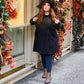 Grannies Cable Knit Wool Tights (V2) - Navy