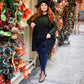 Grannies Cable Knit Wool Tights (V2) - Navy
