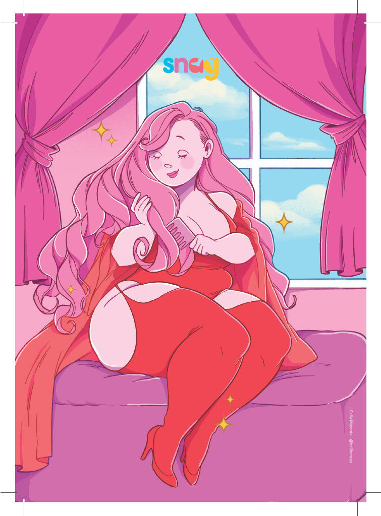 Pink Lady Postcard