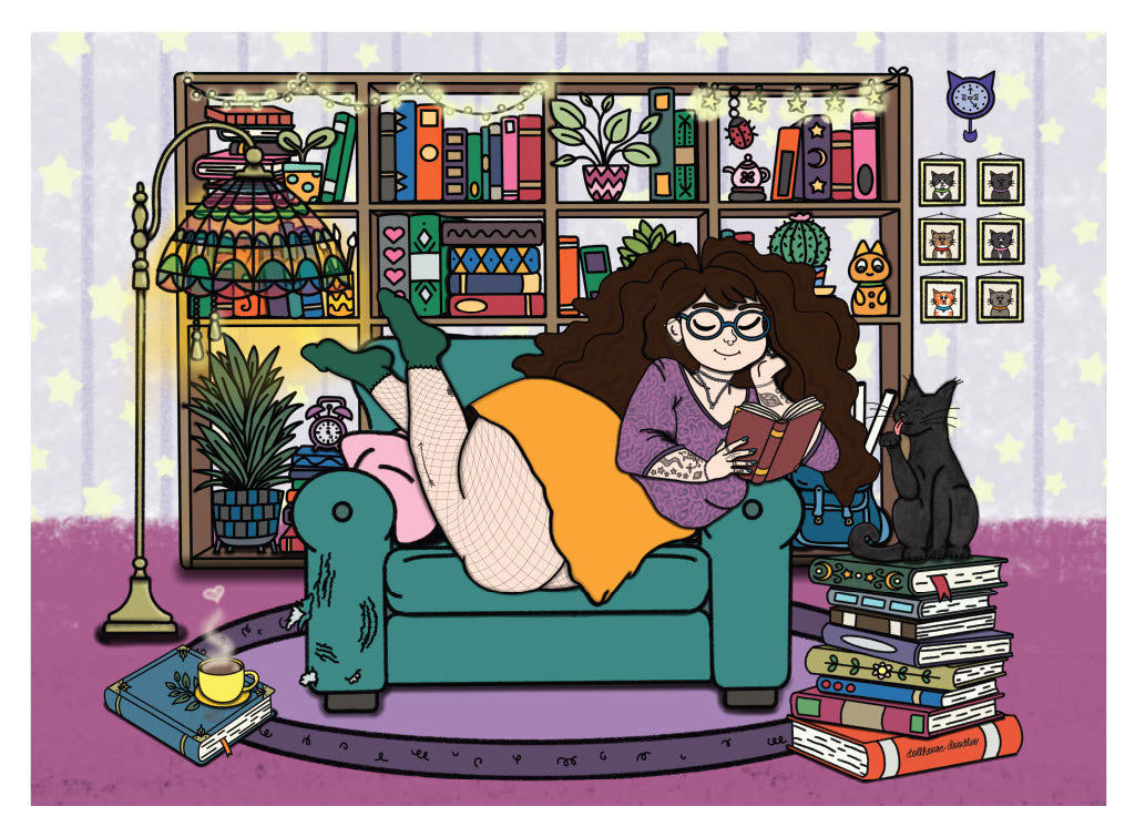 Reading Nook Postcard
