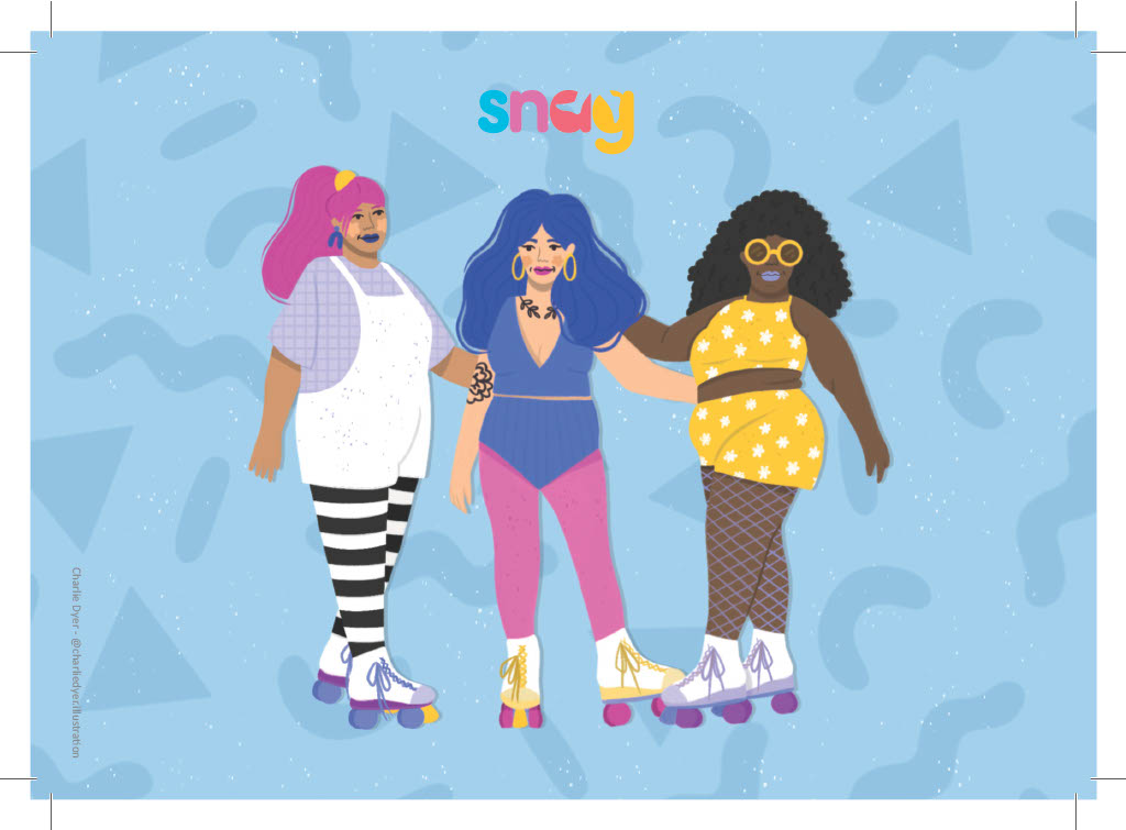 Rollerskating Postcard