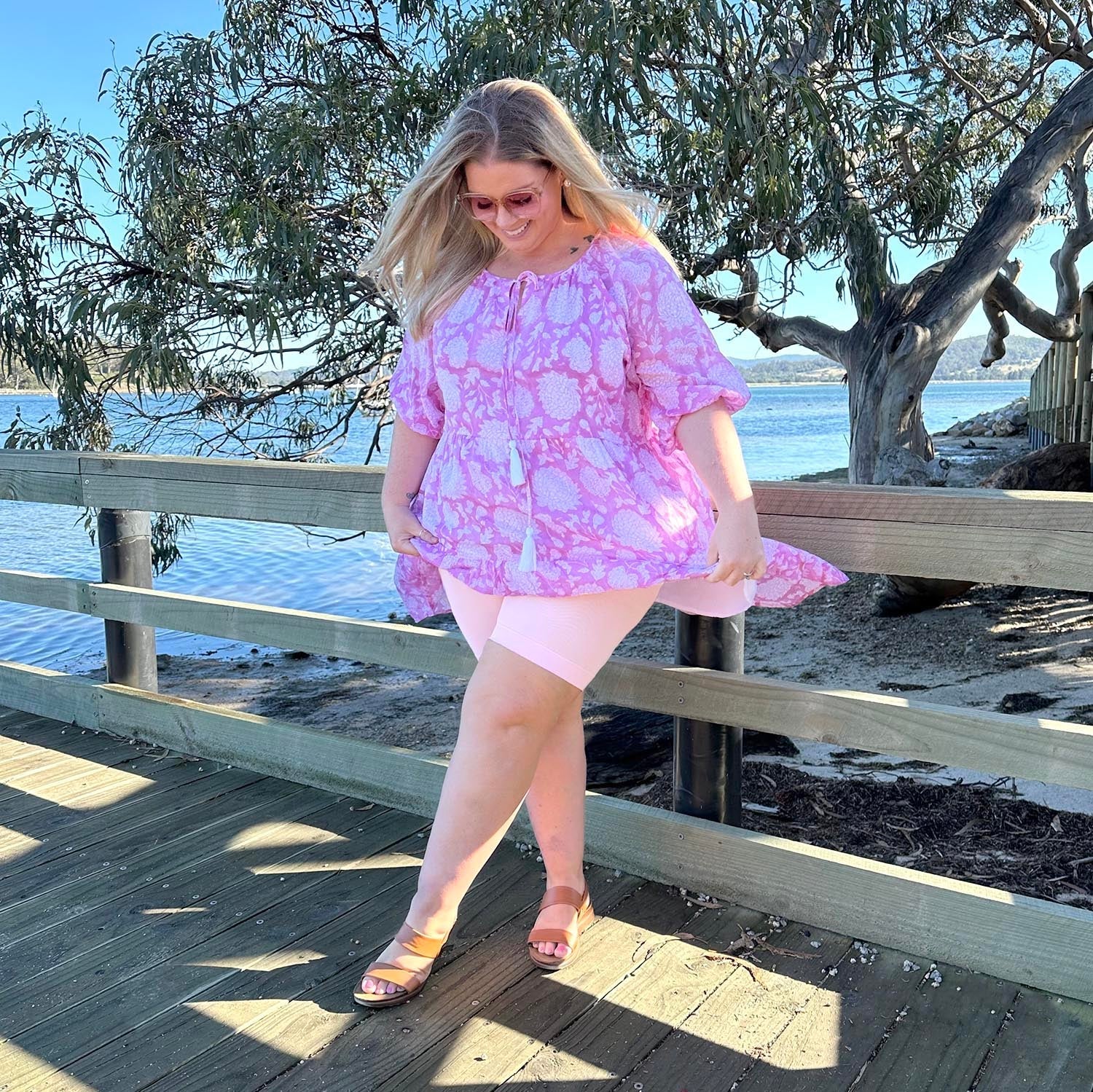 Stay Cool Chub Rub Shorts - Petale de Rose
